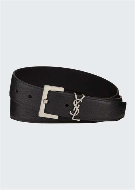 ysl white leather belt|ysl belt men.